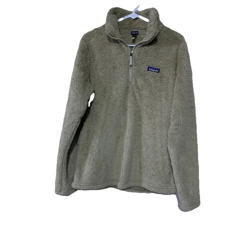 Patagonia Womens Los Gatos 1/4 Quarter Zip Deep Pile Fleece Sherpa XL - Picture 1 of 4